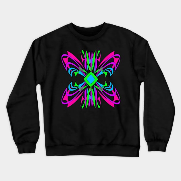 Abstract Butterfly Crewneck Sweatshirt by Izmet